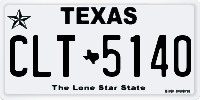 TX license plate CLT5140