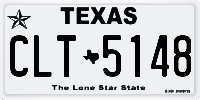 TX license plate CLT5148