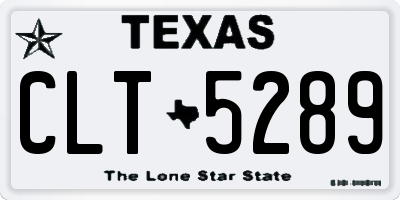 TX license plate CLT5289