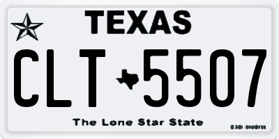 TX license plate CLT5507
