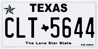 TX license plate CLT5644