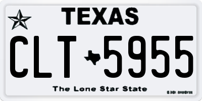 TX license plate CLT5955