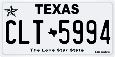TX license plate CLT5994