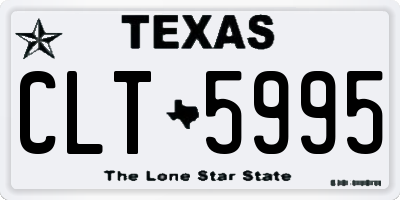 TX license plate CLT5995