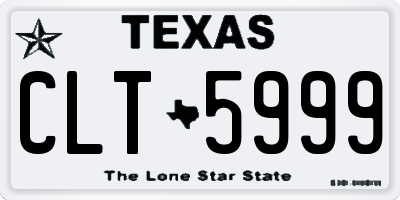 TX license plate CLT5999