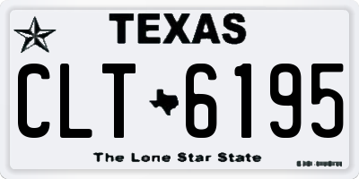 TX license plate CLT6195