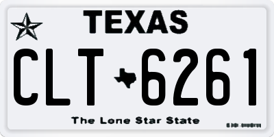 TX license plate CLT6261
