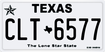 TX license plate CLT6577