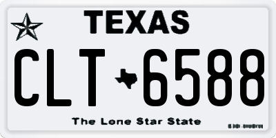 TX license plate CLT6588