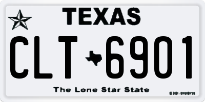 TX license plate CLT6901