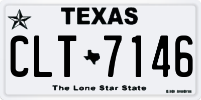 TX license plate CLT7146