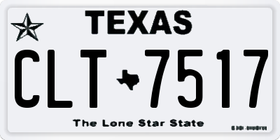 TX license plate CLT7517