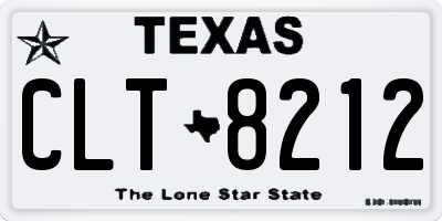 TX license plate CLT8212
