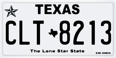 TX license plate CLT8213