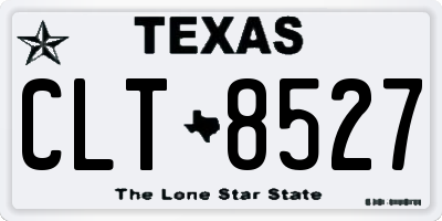TX license plate CLT8527
