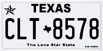 TX license plate CLT8578