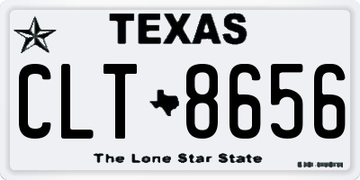 TX license plate CLT8656