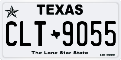 TX license plate CLT9055