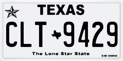 TX license plate CLT9429