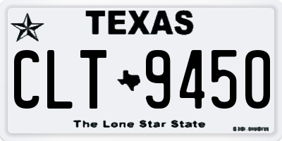 TX license plate CLT9450