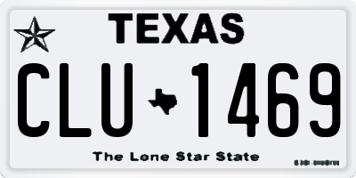 TX license plate CLU1469