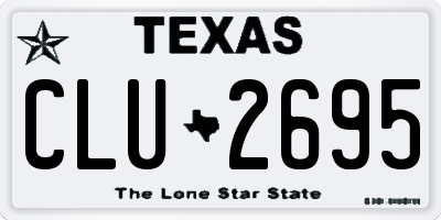 TX license plate CLU2695