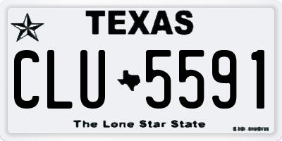 TX license plate CLU5591