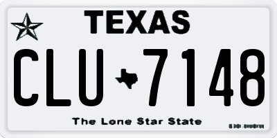 TX license plate CLU7148
