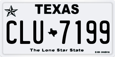 TX license plate CLU7199