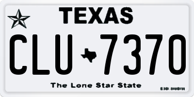 TX license plate CLU7370