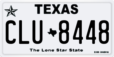 TX license plate CLU8448