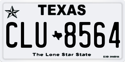 TX license plate CLU8564