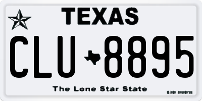 TX license plate CLU8895