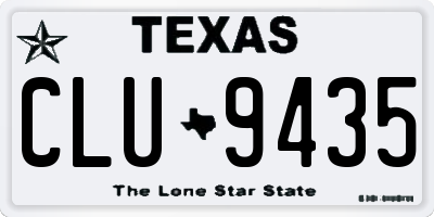 TX license plate CLU9435