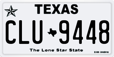 TX license plate CLU9448