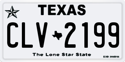 TX license plate CLV2199