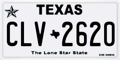 TX license plate CLV2620