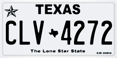 TX license plate CLV4272