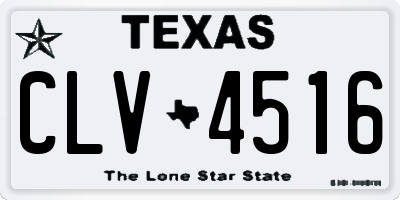 TX license plate CLV4516