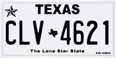 TX license plate CLV4621