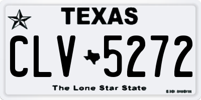 TX license plate CLV5272