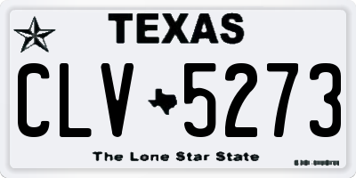 TX license plate CLV5273