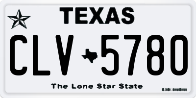 TX license plate CLV5780