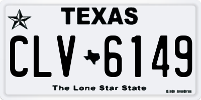 TX license plate CLV6149