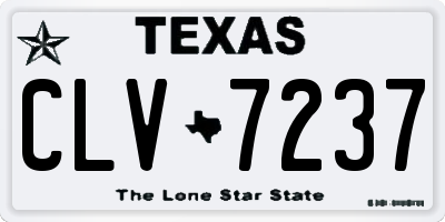 TX license plate CLV7237