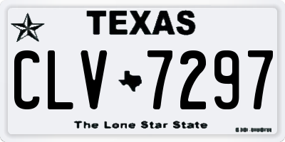 TX license plate CLV7297