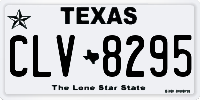 TX license plate CLV8295
