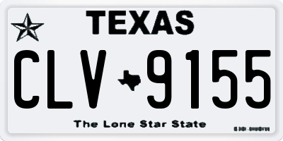 TX license plate CLV9155