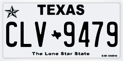 TX license plate CLV9479