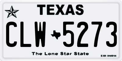 TX license plate CLW5273